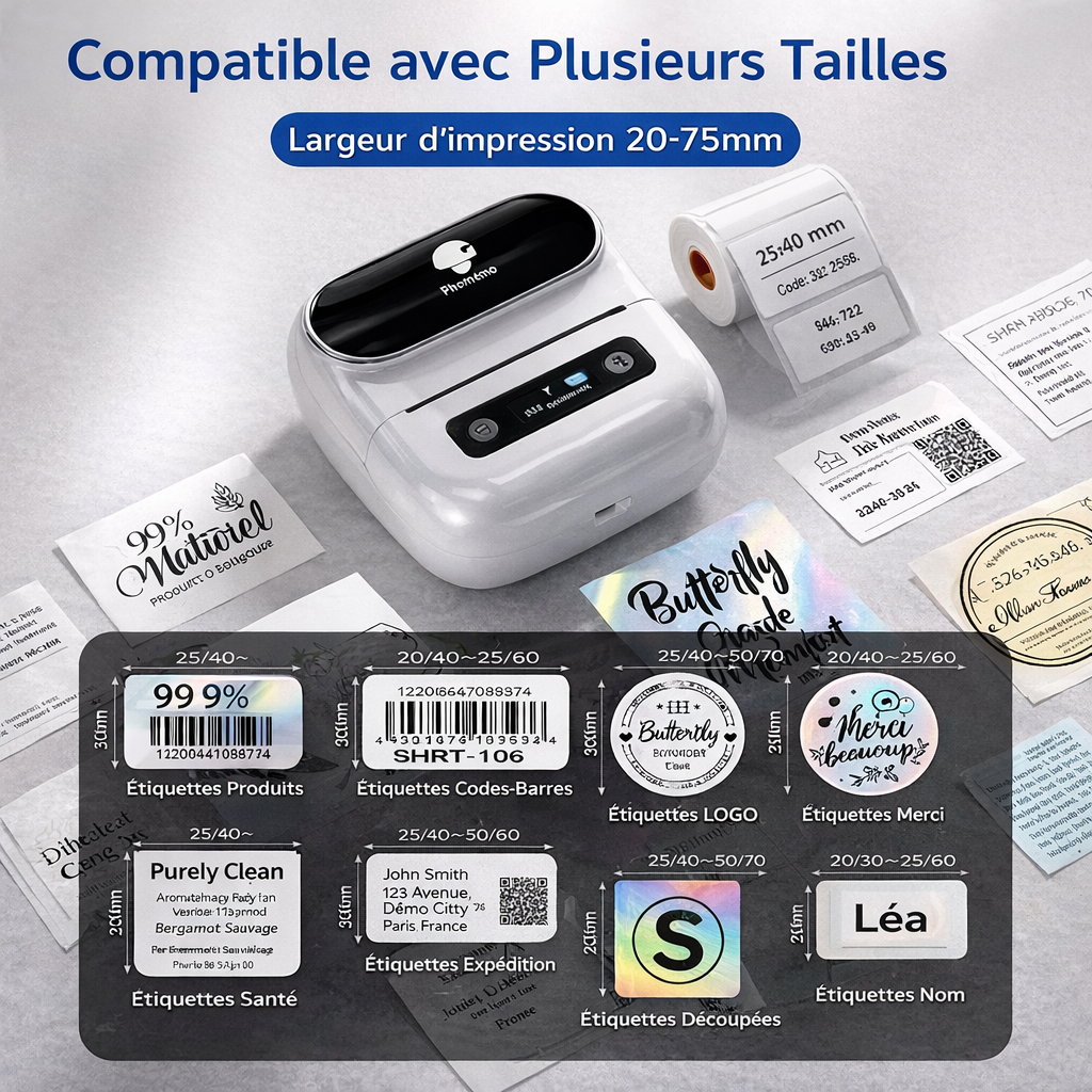 IMPRIMANTE THERMIQUE PHOMEMO M220 – BLANC