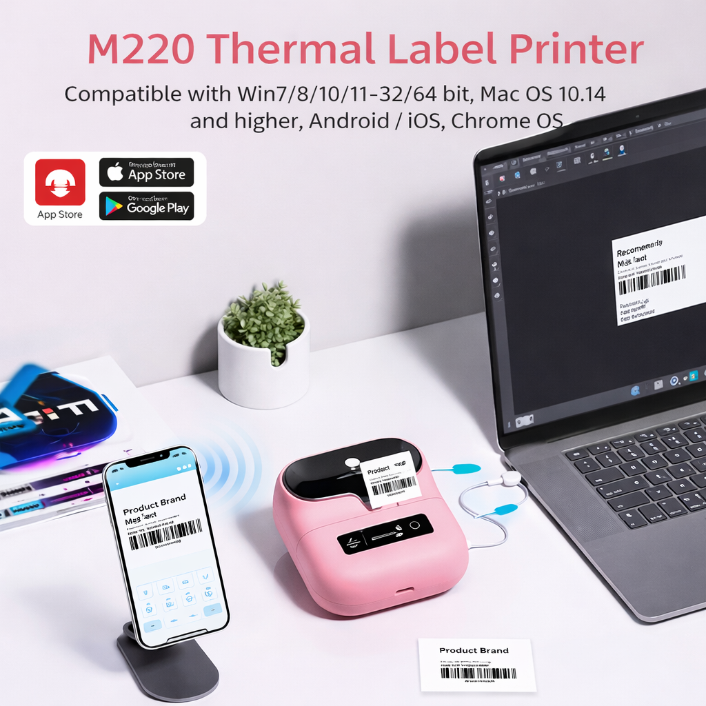 IMPRIMANTE THERMIQUE PHOMEMO M220 – ROSE
