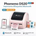 IMPRIMANTE THERMIQUES D’ÉTIQUETTES D520 – ROSE